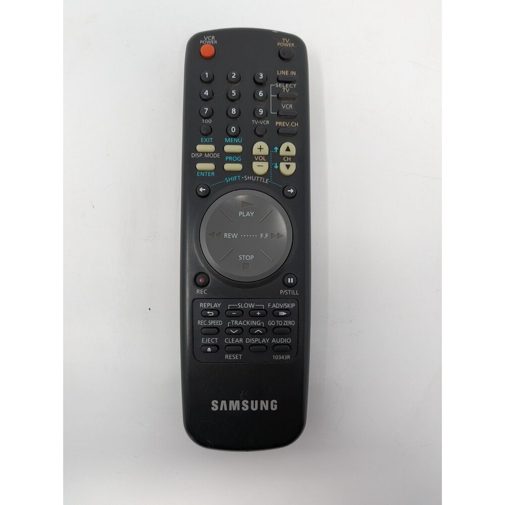 Genuine Samsung 10343R OEM TV VCR Remote Control AC59-10343R Tested Working